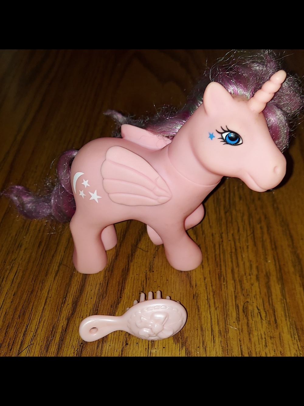Pink Unicorn Pony Toy with Brush - Kids Toys
